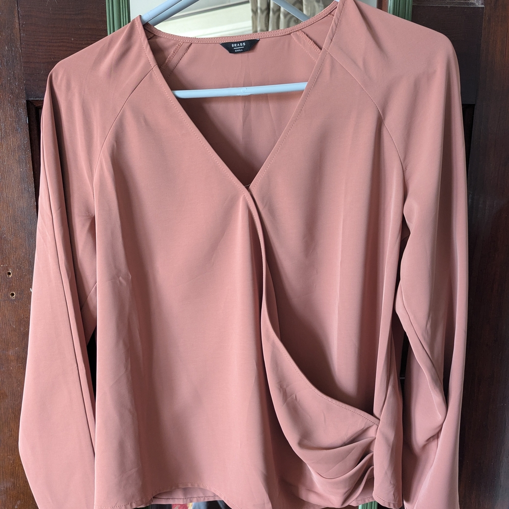 Elle Women's Pink Long Sleeve Top